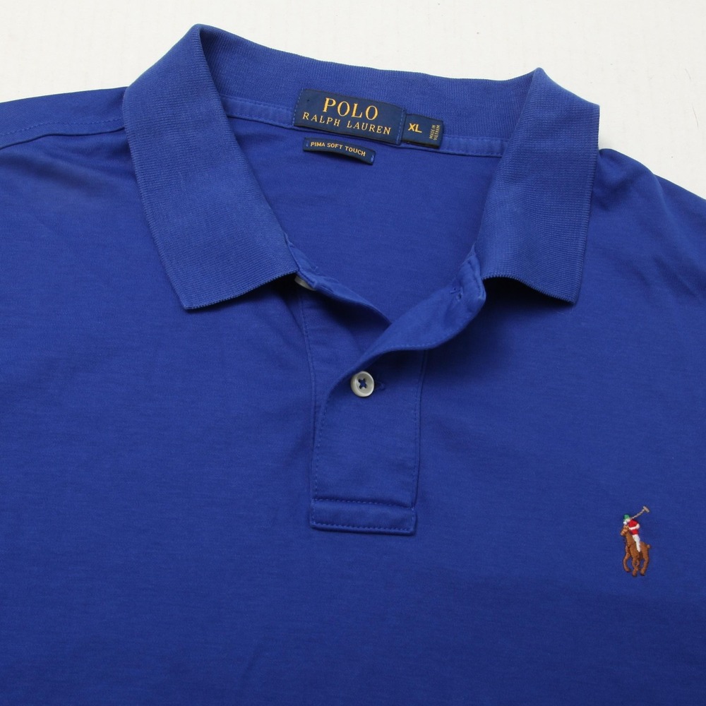 Polo Ralph Lauren Polo Shirt Mens XL Classic Soft Touch Pima Cotton Casual Pony